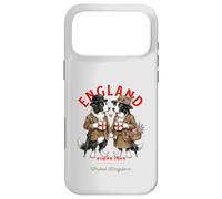 Border Collie Tasse Couple de Chiens Amour Café Drapeau Angleterre Coque pour iPhone 17 Pro Max