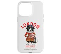 Border Collie Tour de Londres Gardien Café Angleterre Coque pour iPhone 15 Pro Max