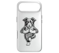 Border Collie Yoga Chien Chiot Funny Dogs Asana Tree Pose Coque pour iPhone Air
