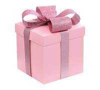 Border Festival Year Macaron Color Under The Display avec couvercle (15 x 15 x 15 cm)