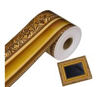 Border For Bulletin Board - 7.6cm/2.99 Inches Gold Adhesive Decoration,Bulletin Borders Classroom - For Students Teachers Teens Adults Party Home School Blackboard Whiteboard