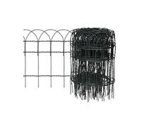 vidaXL Bordure de pelouse Fer enduit de poudre 10x0,4 m 141071