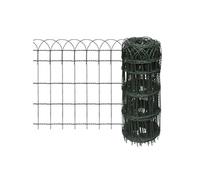 vidaXL Bordure de pelouse Fer enduit de poudre 10x0,65 m