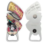 Borderlands Mad Moxxi Décapsuleur en métal - Collection sous licence officielle - Dos magnétique - 100 x 43 mm - Cadeau pour joueur et accessoire de bar de la culture pop