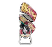 Borderlands Mad Moxxi Décapsuleur en métal - Collection sous licence officielle - Dos magnétique - 100 x 43 mm - Cadeau pour joueur et accessoire de bar de la culture pop