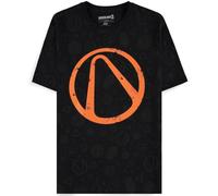 Borderlands T-shirt à manches courtes avec logo pour homme, Noir , XXL
