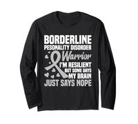 Borderline Warrior BPD EUPD Sensibilisation Trouble de la personnalité Manche Longue