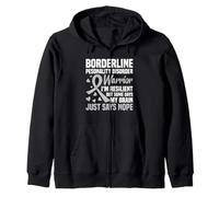 Borderline Warrior BPD EUPD Sensibilisation Trouble de la personnalité Sweat à Capuche