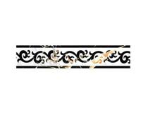 Borders de papier peint, Autocollant de bordure auto-adhésif en PVC, papier peint multicolore for plinthe, ligne taille, 500x10cm(Bd009)