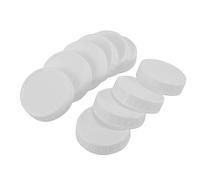 Bordhap Couvercles de Bouchons de Rangement en Plastique 10 PièCes NervuréS pour Bouteille de Pot Mason à Bouche Standard Standard de 70 Mm