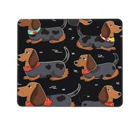 Bords Cousus Tapis de Gaming, I Love Mes Chiens teckels, Confort Tapis de Souris d'Ordinateur, Mousepad, 25X30cm, Claviers, Souris, Ordinateur
