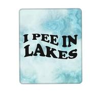 Bords Cousus Tapis de Gaming, Je Fais Pipi dans Les Lacs Gamer Mouse Pad Lavable Tapis de Bureau pour Ordinateur Souris PC