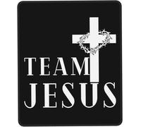 Bords Cousus Tapis de Gaming, Jésus a changé ma Vie (Croix), Lavable Tapis de Souris Gaming, Mousepad, 25X30cm, Ordinateur, Joueurs Professionnels, Bureau