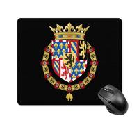 Bords Cousus Tapis De Souris Armoiries des Ducs De Bourgogne Couronnées (Imprimées) 25X30Cm, Mousepad Améliore La Précision Et La Vitesse Tapis Souris pour Jeux Ordinateur