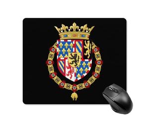 Bords Cousus Tapis De Souris Armoiries des Ducs De Bourgogne Couronnées (Imprimées) 25X30Cm, Mousepad Améliore La Précision Et La Vitesse Tapis Souris pour Jeux Ordinateur