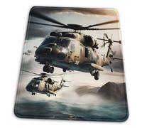 Bords Cousus Tapis De Souris De Jeu Hélicoptères Aiaft Aviation Vol Cool 25X30Cm, Mousepad Lavable Tapis De Souris D'Ordinateur pour Souris Claviers Jeux