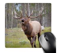 Bords Cousus Tapis De Souris Gamer Canada Alberta Jasper Buffle De La Vache Wapiti 25X30Cm, Gamer Mouse Pad Doux Tapis De Souris pour Joueurs Professionnels Ordinateur Bureau