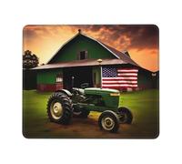 Bords Cousus Tapis de Souris, Vieille Ferme Photographique de tracteurs Mousepad Doux Tapis de Bureau pour PC Claviers Joueurs Professionnels