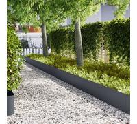 Bords de pelouse vidaXL 20 pcs Anthracite 100x0,5x30 cm Acier