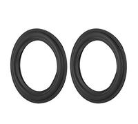 Bords en caoutchouc de corne 2Pcs, bord en caoutchouc de haut-parleur, bord en mousse de haut-parleur en caoutchouc de 5/4 pouces, bord en mousse de caisson de basses de réparation noir (4 pouces)