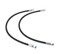 BORDSTRACT 2Pcs Excavator Throttle Valve Connection Hoses,1/4in Interface 60MPa 8702PSI 32in Length for 1-2 Ton Mini Excavators Hydraulic Hoses for Digger Digging Construction