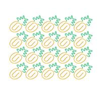 BORDSTRACT 40 pièces trombones en forme d'ananas, trombones de couleur drôles et mignons, marque-pages, clips de planificateur pour fournitures de bureau amusantes, cadeaux