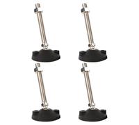 BORDSTRACT 4Pcs M24 Pieds de nivellement, Pieds filetés réglables, Pieds pivotants antidérapants pour Meubles, Pieds de nivellement pour Machines Robustes pour établi(D125*M24*150)