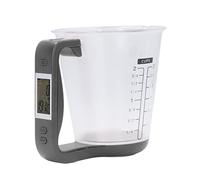 BORDSTRACT Balance de mesure numérique pour tasse à mesurer, tasse de pesée liquide, balance de cuisine 1 kg avec écran LCD pour condiments au lait au café(Le noir)