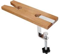 BORDSTRACT Bijoutiers Workbench en Bois,Bijoutiers Banc Pince de Serrage Pince en Forme de C à Fente en V sur Table pour la Fabrication et Le Traitement de Bijoux