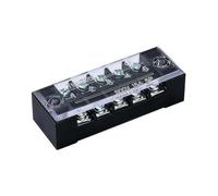 BORDSTRACT Bloc de bornes TB-1505, 10 PCS Conducteur en ignifuge 15A 600V, 5 pôles double rangée, Bloc d'écran de câble pour génie électrique