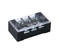 BORDSTRACT Bloc de bornes TB-2503, 6 PCS Conducteur en ignifuge 25A 600V, 3 pôles double rangée, Bloc d'écran de câble pour génie électrique