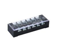BORDSTRACT Bloc de bornes TB-2506, 6 PCS Conducteur en Cuivre 25A 600V, 6 pôles double rangée, Bloc d'écran de câble pour génie électrique
