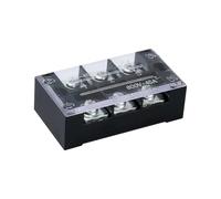 BORDSTRACT Bloc de bornes TB-4503, 4 PCS Conducteur en fer 45A 600V, 3 pôles double rangée, Bloc d'écran de câble pour génie électrique