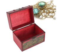 BORDSTRACT Boîte à Bijoux en Bois rétro, étui de Rangement de Bijoux avec loquet pour Bijoux, Photos, Cartes Postales, enveloppes, Organisation(Raisin d'or-L)