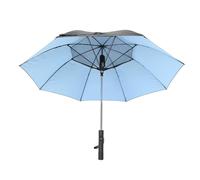 BORDSTRACT Fan de parapluie portable USB Banque d'alimentation rechargeable pour les activités de plein air (Bleu)
