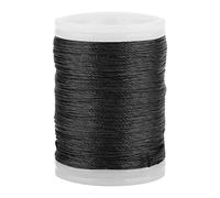 BORDSTRACT Fil de Service de Corde d'arc, matériel de Service de Corde d'arc en Nylon de 131 mètres, Accessoires de tir à l'arc pour Arc à poulies, Classique et Traditionnel, 3 Couleurs(Le Noir)