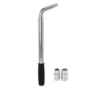 BORDSTRACT Jeu de clés à écrou télescopiques, acier CR-V, 2 douilles (17/19/21/23 mm rou de roue extensible, outil d'entretien de véhicule réglable de 13 à 19 pouces