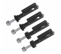 BORDSTRACT Kit de broches de montage 4 pièces, attaches verrouillables en acier inoxydable pour panneau de traction antivol pour pistes de récupération MKII camion SUV