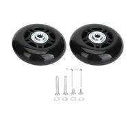 BORDSTRACT Kit de Remplacement de Roue de Bagage 2 pièces 40x18mm, Roues de Valise universelles avec Doubles roulements et matériel pour Bagages à Main et Voyages