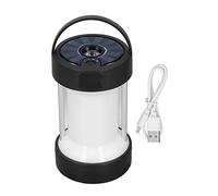 BORDSTRACT Lanterne de Camping, Lampe de Camping LED à Piles solaires et Rechargeables avec Base magnétique, pour Camping en Plein air, Sac à Dos, Urgence