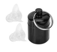 BORDSTRACT Party Bouchons d'oreilles pour Protections auditives,Gel de silice Bouchons d'oreille antibruit Réutilisables pour fêtes, Festivals et Concerts(Transparent)