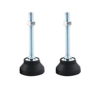 BORDSTRACT Pieds de Nivellement en Caoutchouc, 2 pièces de Pieds de Meubles Réglables M20 Patas, Métal Filetés, pour Grandes Machines d'usine, Etablis(D80*M20*L300)