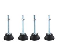 BORDSTRACT Pieds de nivellement pour Meubles, 4 pcs M8 Pieds de réglage de la Hauteur pour Tables, chaises, canapés, établis, commodes, bancs, armoires(D50*M8*L100)