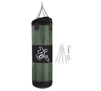BORDSTRACT Sacs de Frappe Kit, Sac de Boxe Non-Rempli pour Enfan Adultes avec Bandage de Boxe, Chaînes et Crochet, Sportif Sac de Frappe Vide Suspendu, pour Kickboxing, Muay Thai(1.2M-Vert)