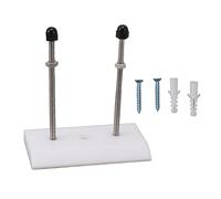 BORDSTRACT Skateboard Hanger Durable Acrylic Vertical Floating Effect High Stability Skateboard Wall Mount Deck Display Storage (White)