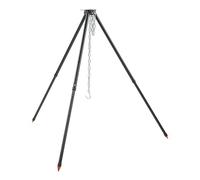 BORDSTRACT Trépied de camping, trépied de cuisine en acier robuste, design enfichable, trépied de camp réglable, équipement de cuisson pour feu de camp