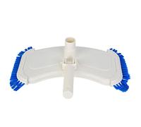 BORDTRACT Tête D'aspirateur Piscine, Tête D'aspirateur Piscine avec Brosse Latérale à Poils d'angle, Raccord Tuyau Flexible Pivotant pour Piscine, Alimentation Professionnelle pour Sol