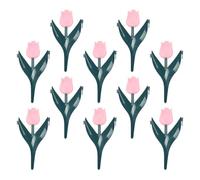 Bordure 10 pièces de décoration décorative en Forme de | Bordure de paysage décorative pour Pelouse Parterres Paillis Terrasse Piscine Cour Massif Rocaille Chemin s