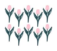 Bordure 10 Pièces Décoratives en Forme Florale | Bordure Paysagère Pour Massifs Extérieur Rétention De Terre Cour Paillis Patio Gazon Piscine