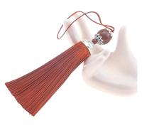 Bordure à franges Bordure à franges et perles, lot de 2/4/6/8, 98 mm, multicolore, for décoration intérieure à faire soi-même(Light Coffee,98mm 8PCS)